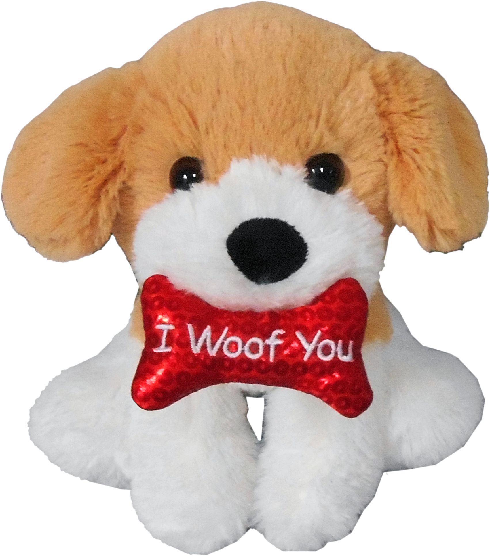 I Woof You Dog Plush Front_Elevated