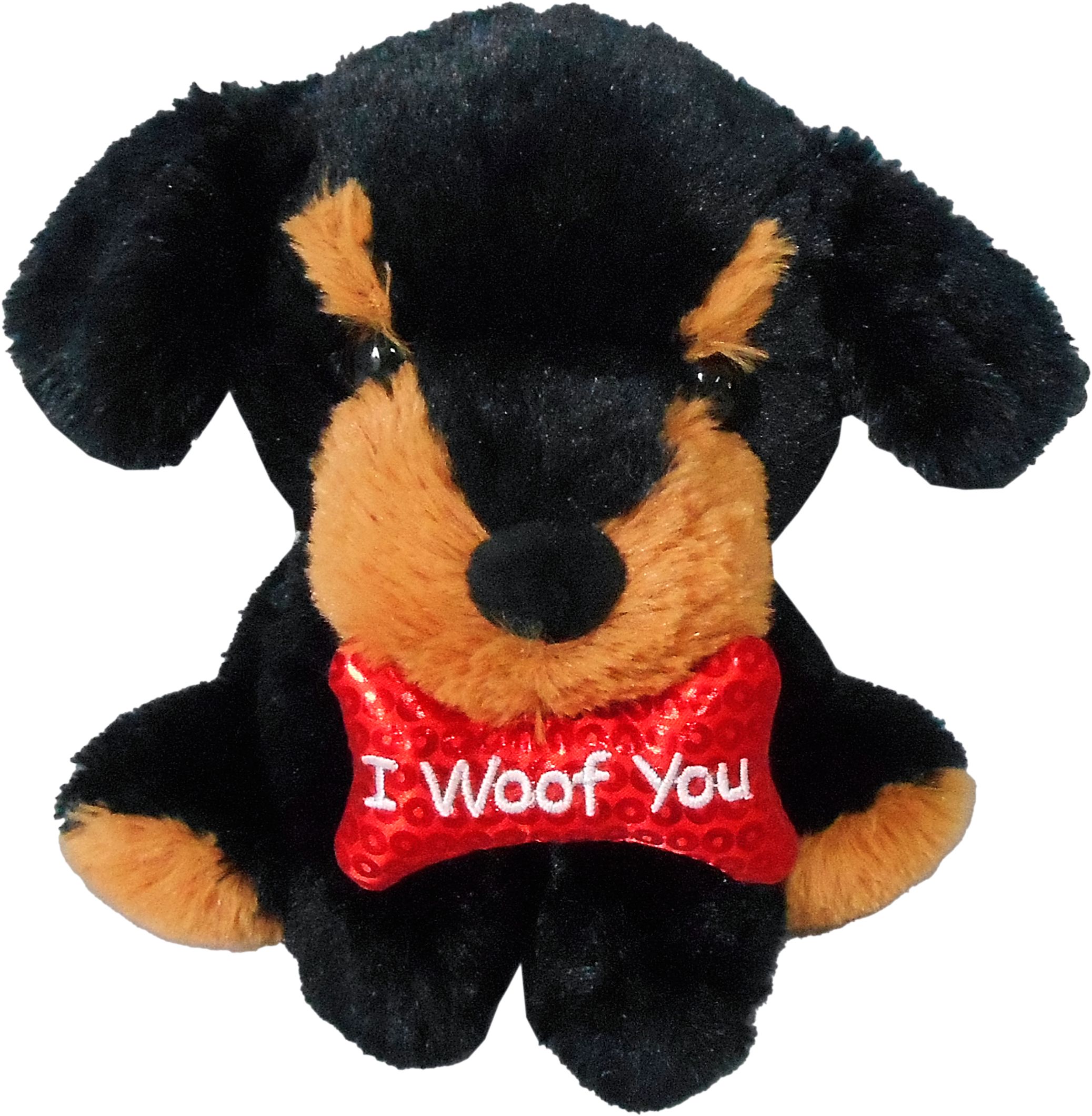 I Woof You Dog Plush Front_Elevated