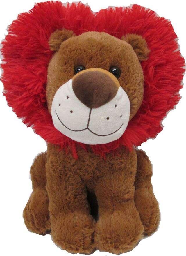 Lion en peluche de la Saint-Valentin Front_Flat