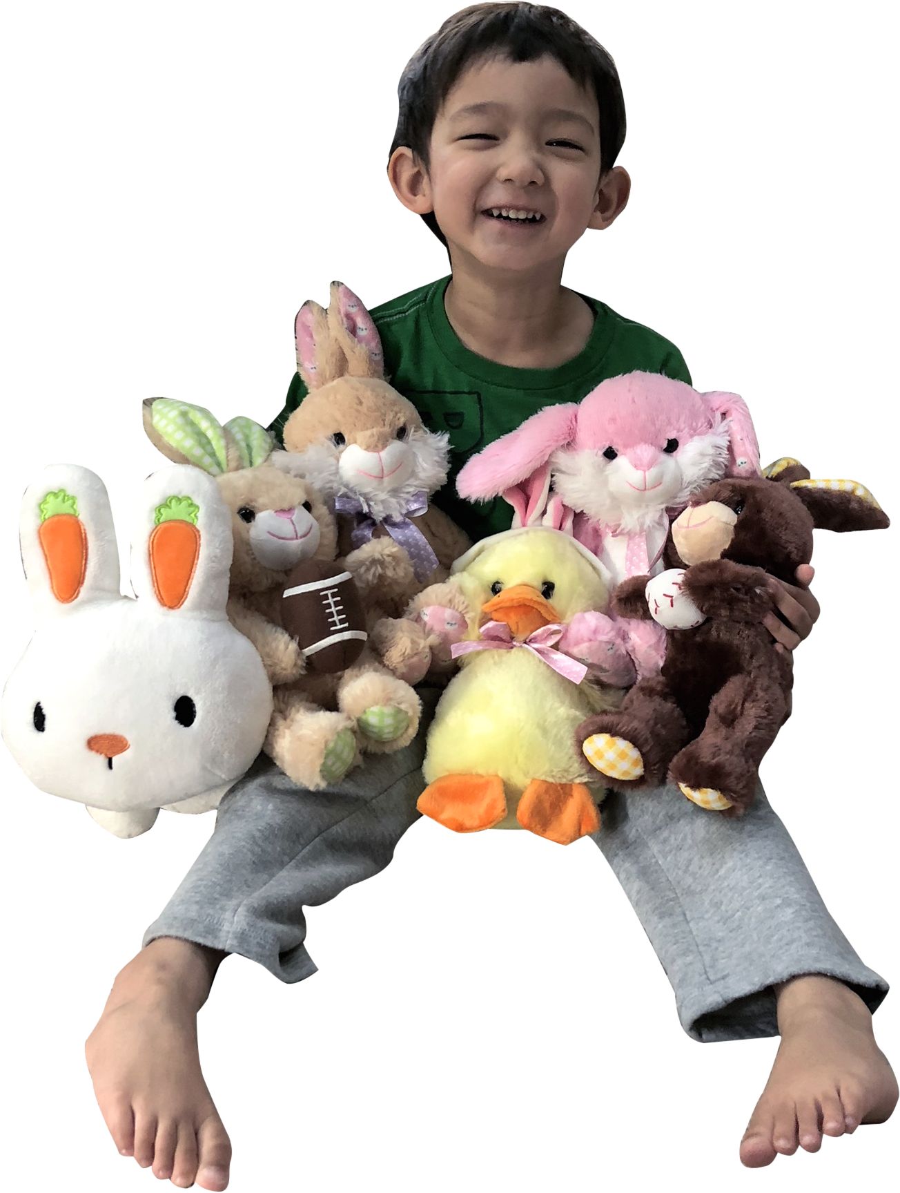 Carrot-Ear Easter Bunny Plush Front_Elevated