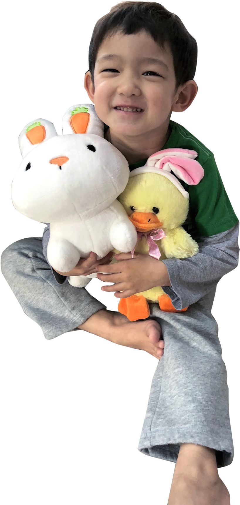 Carrot-Ear Easter Bunny Plush Front_Elevated