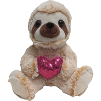 Paresseux en peluche de la Saint-Valentin Front_Flat