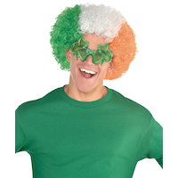 Irish Flag Wig Front_Flat
