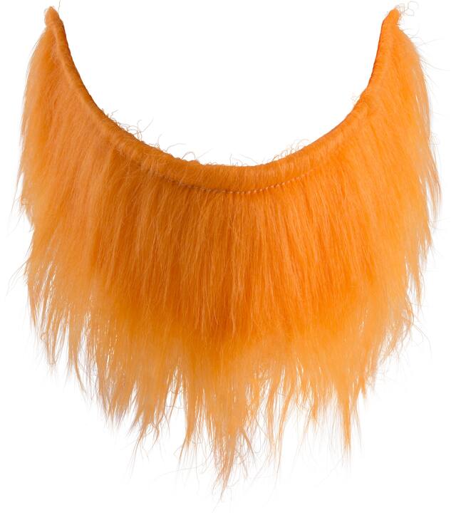 St. Patrick's Day Leprechaun Beard, Ginger/Orange Front_Flat