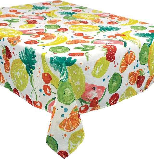 Nappe en tissu à motif de fruits CloseUp