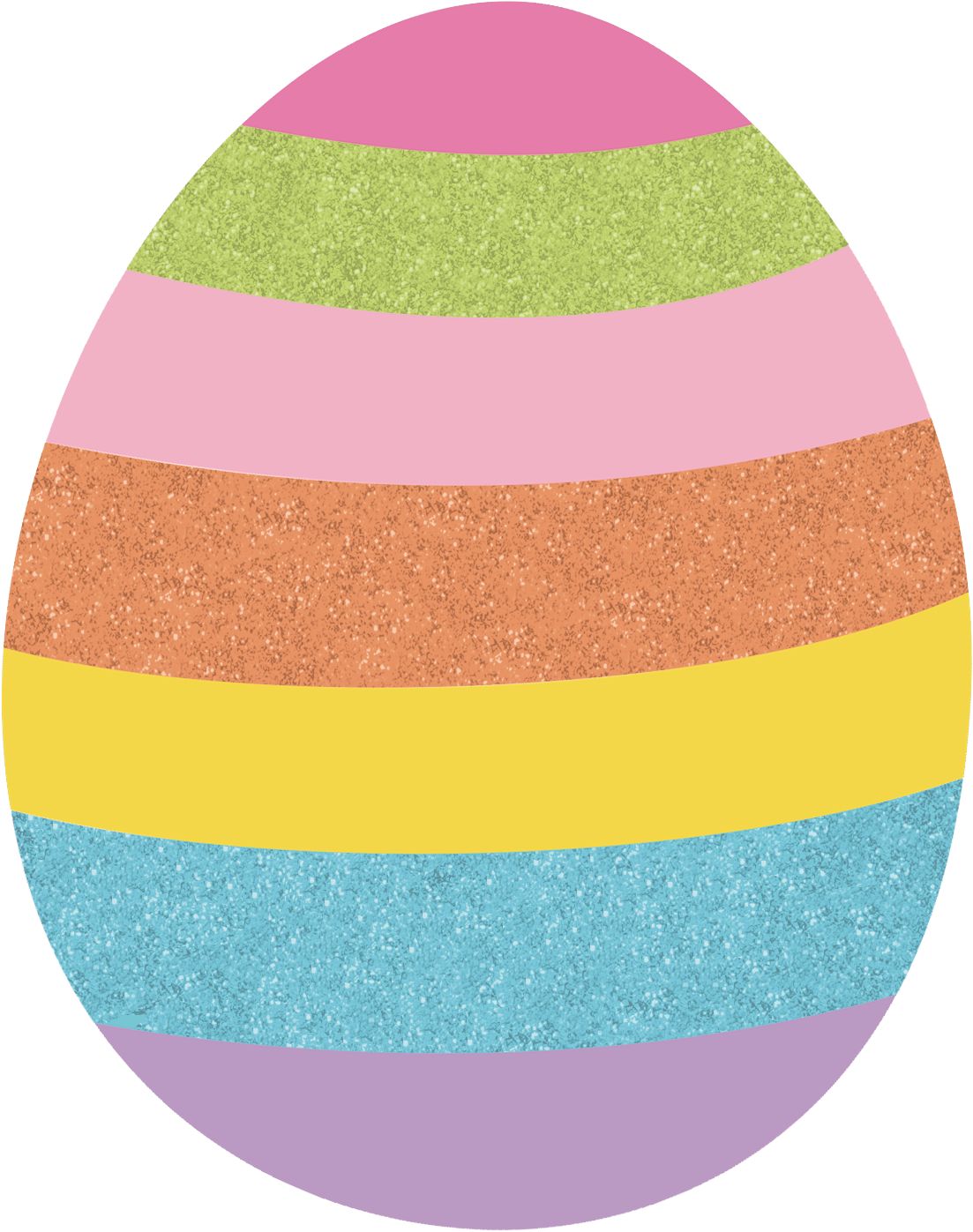 Easter Egg/Bunny/Rabbit Table & Wall Cutout Decorations, Multi-Coloured, 8.5-in, 10-pk, for Easter Front_Flat