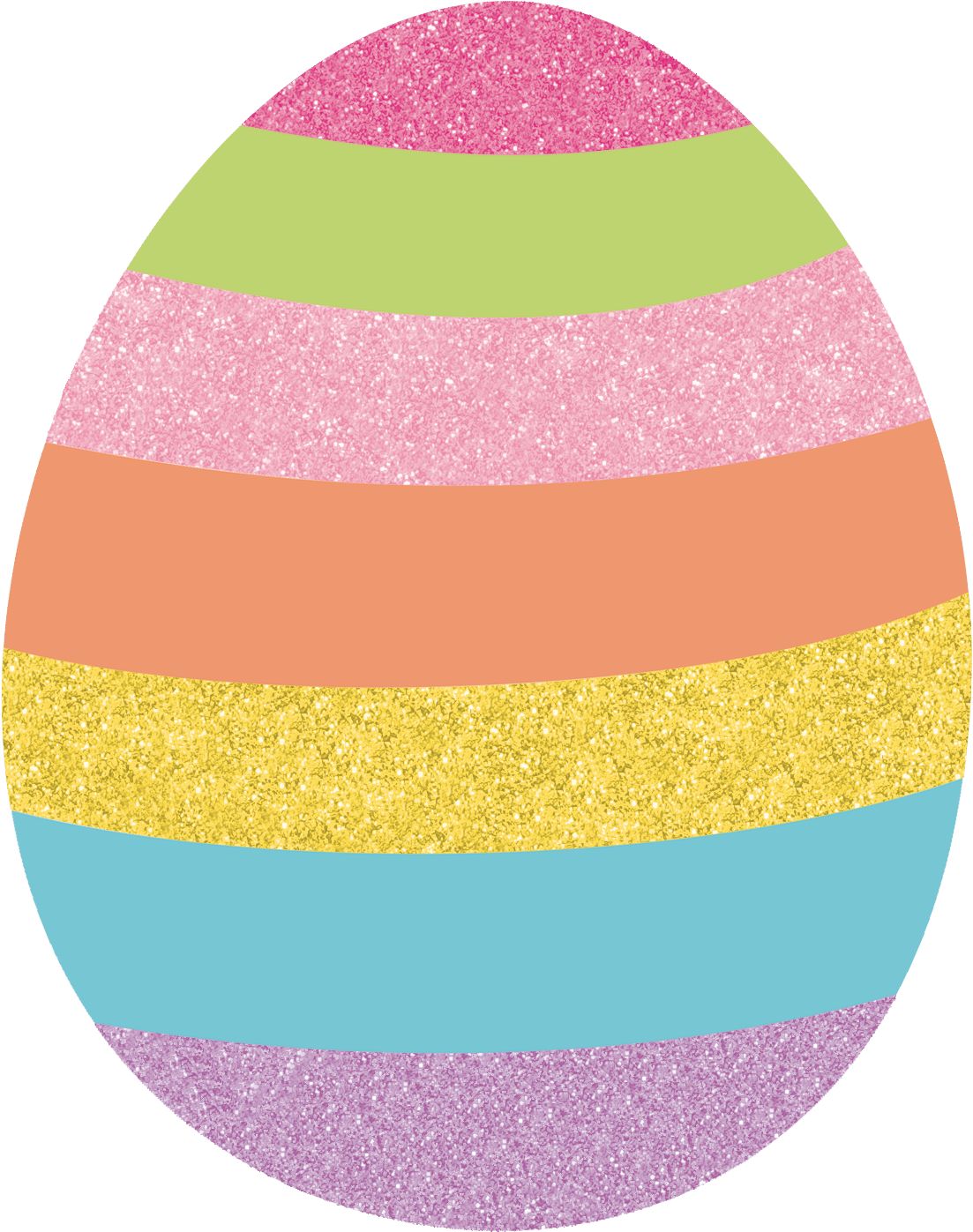 Easter Egg/Bunny/Rabbit Table & Wall Cutout Decorations, Multi-Coloured, 8.5-in, 10-pk, for Easter Front_Flat