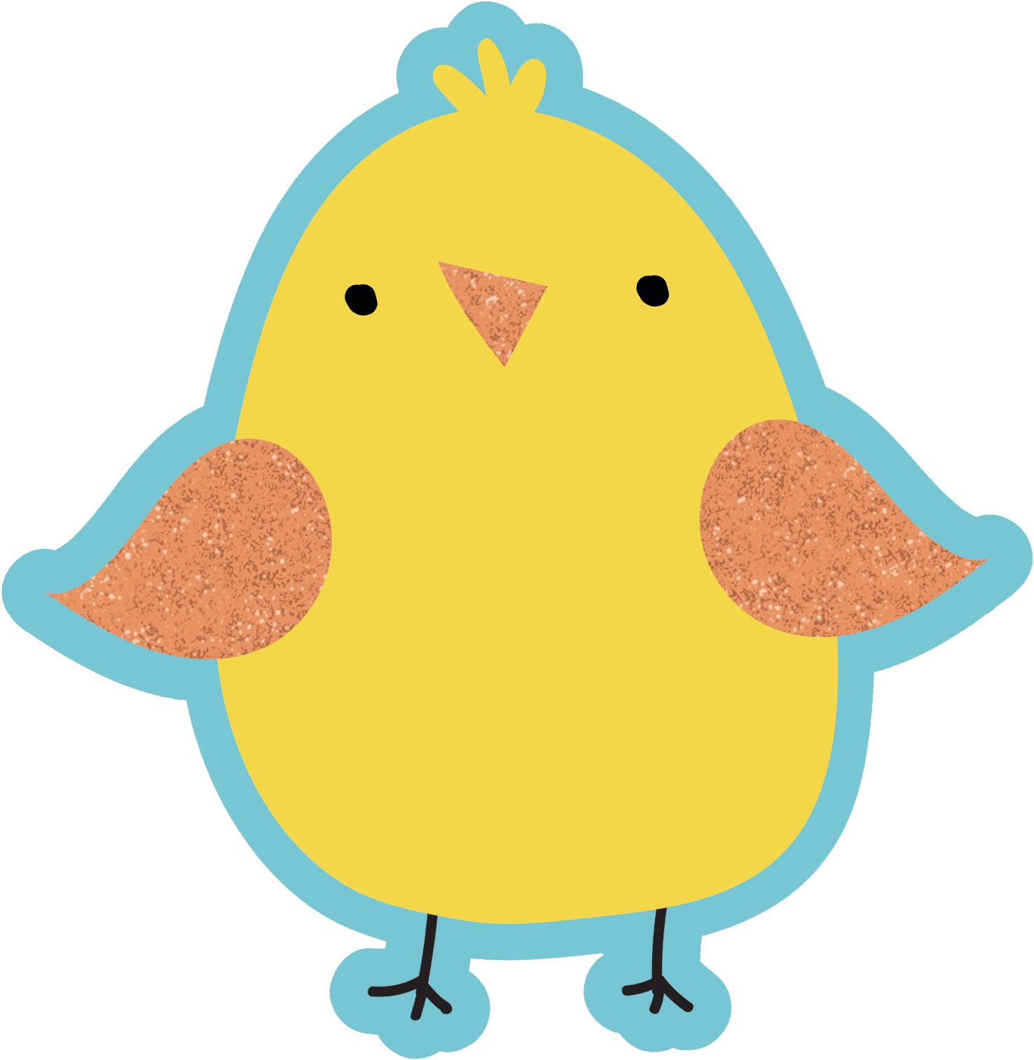 Easter Egg/Bunny/Rabbit Table & Wall Cutout Decorations, Multi-Coloured, 8.5-in, 10-pk, for Easter Front_Flat