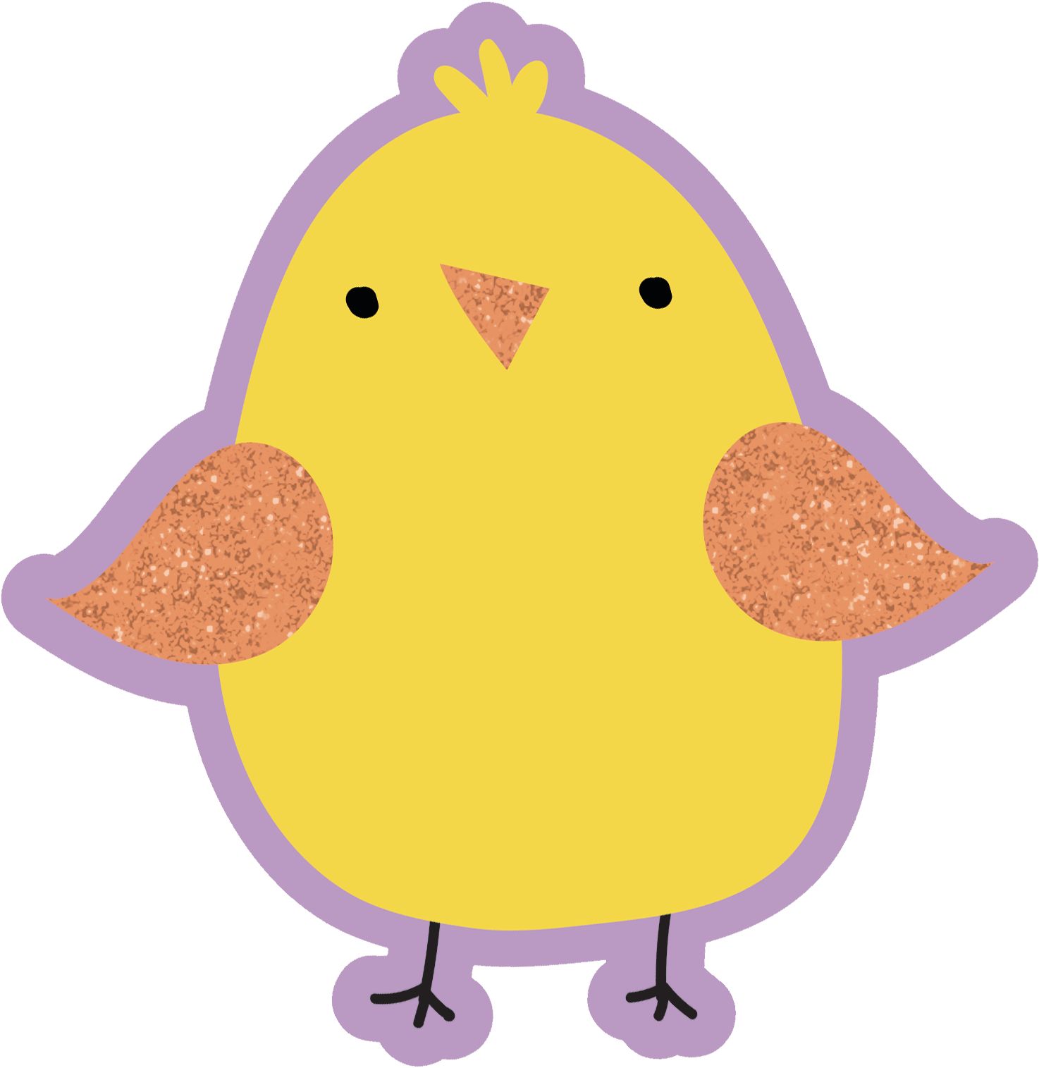 Easter Egg/Bunny/Rabbit Table & Wall Cutout Decorations, Multi-Coloured, 8.5-in, 10-pk, for Easter Front_Flat