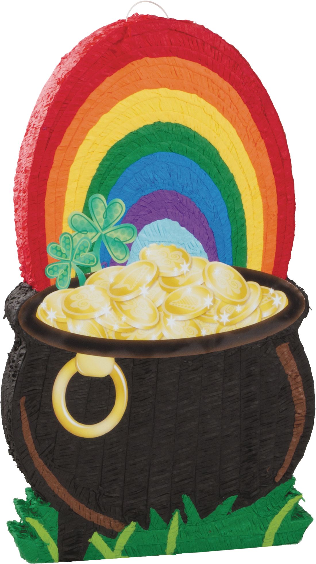 Giant St. Patrick's Day Pot Of Gold Pinata Front_Angled_Right