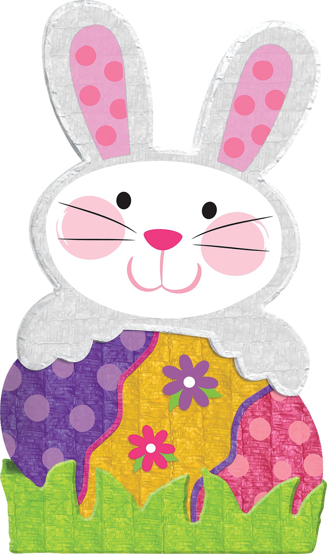Giant Easter Enchantment Bunny Pinata Front_Flat