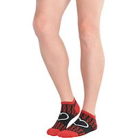 Adult Hearts, Hugs & Kisses Ankle Socks Front_Angled_Left