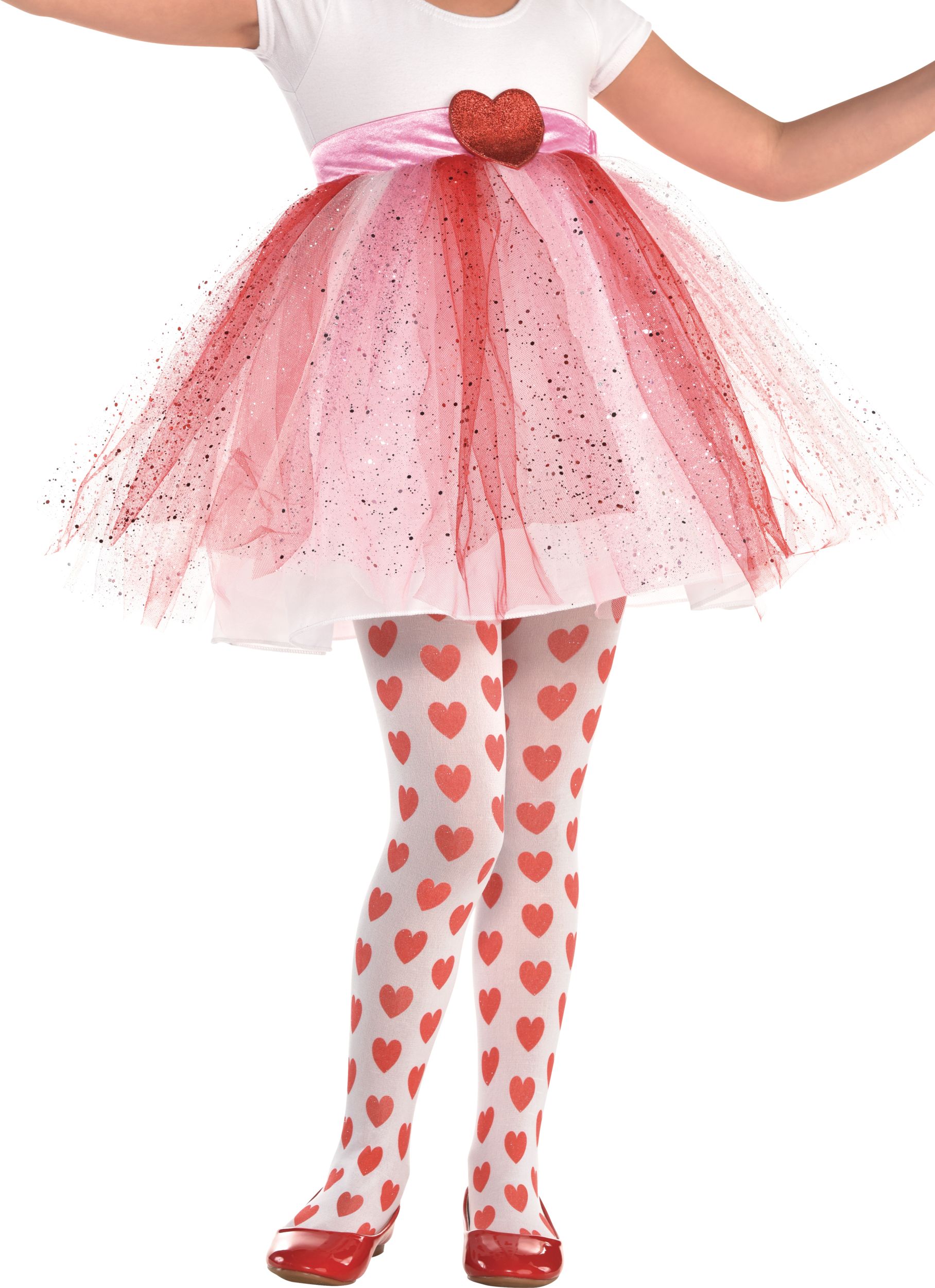 Kids Red Heart Tights Composite_or_Mixed