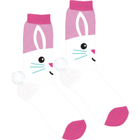 Pom Pom Bunny Tail Crew Socks Side_Right