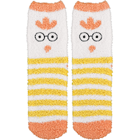 Smart Spring Chickee Fuzzy Socks Front_Flat