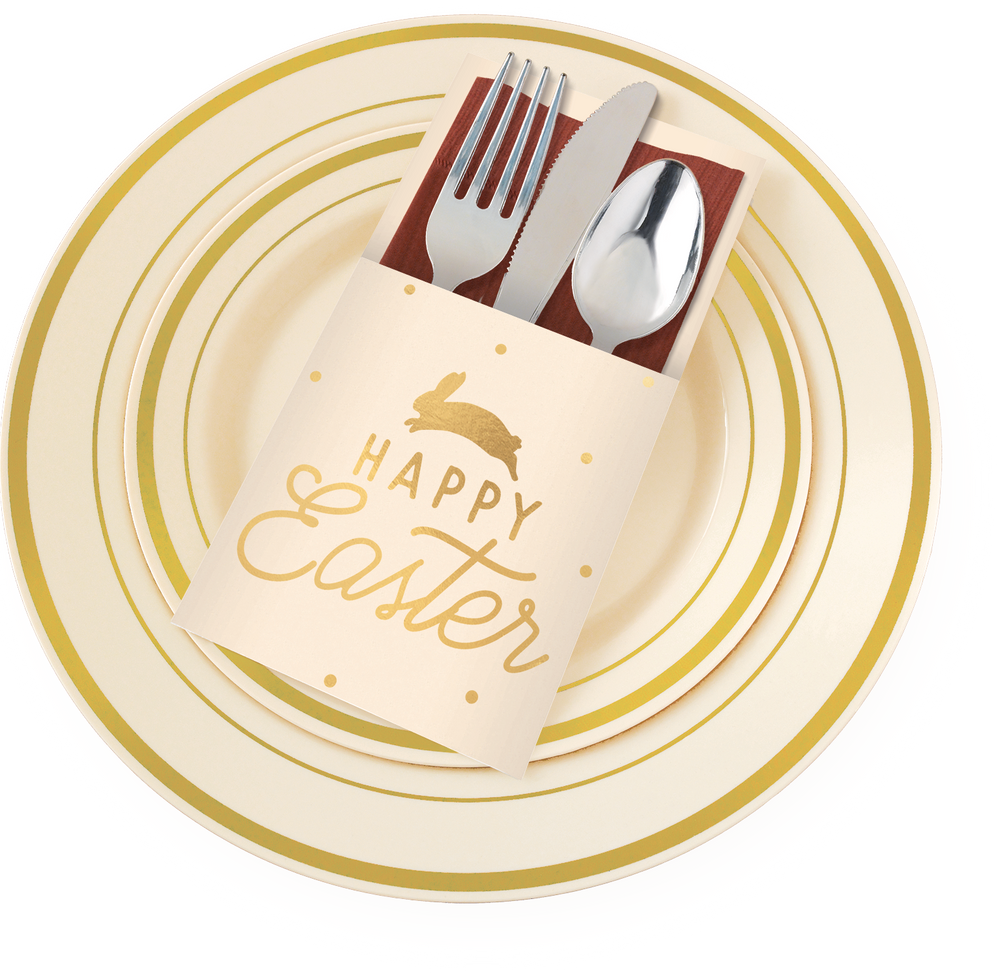 Happy Easter Cutlery Holders, 12pk Party City