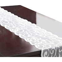 Floral Lace Table Runner CloseUp