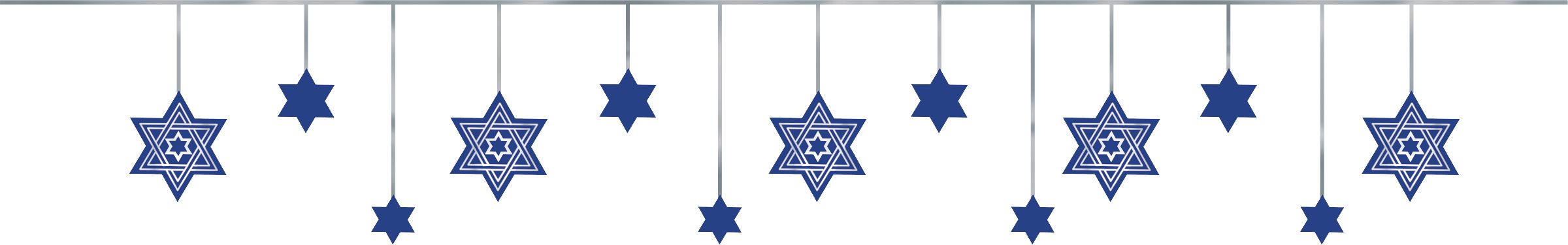 Happy Passover Letter Banner Decoration Kit, Blue/White, 2-pc Front_Flat