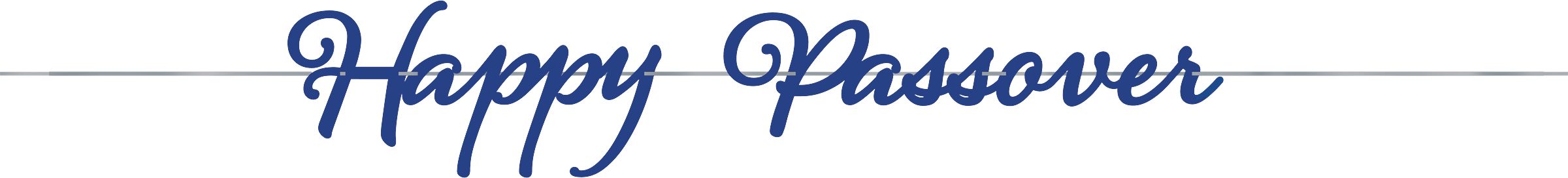 Happy Passover Letter Banner Decoration Kit, Blue/White, 2-pc Front_Flat