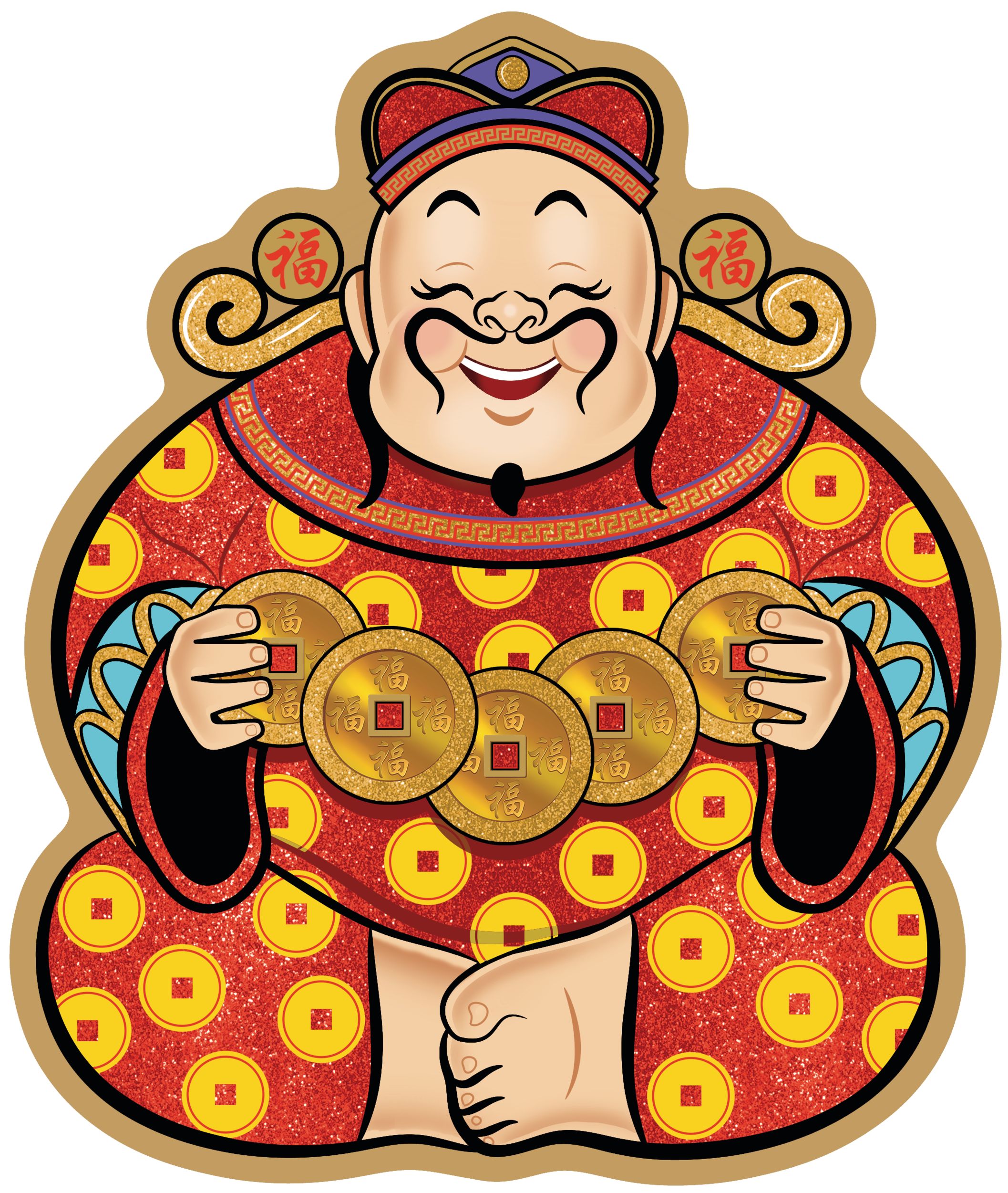 Chinese New Year Cut-Outs, 9-pk Front_Flat