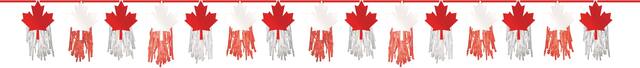 Guirlande à pampille et feuille d'érable canadienne, paq. 15 Front_Flat