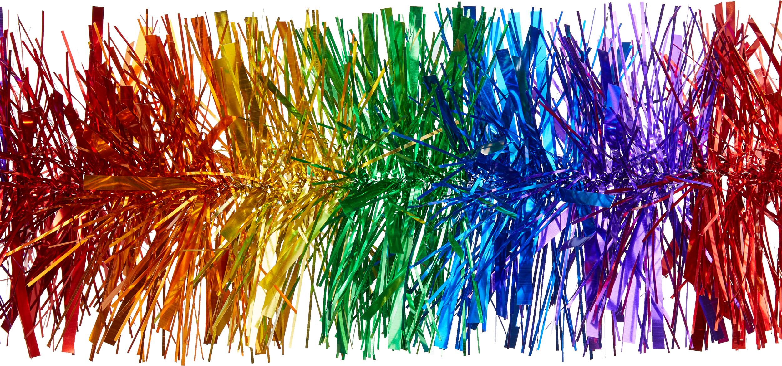 Guirlande étincelante à franges arc-en-ciel CloseUp