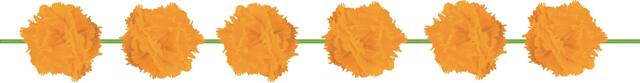 Diwali Fluffy Garlands, 2-pk Front_Flat