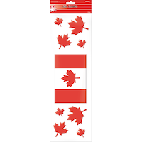 Canada Gel Cling Decals, 9-pc Front_Flat