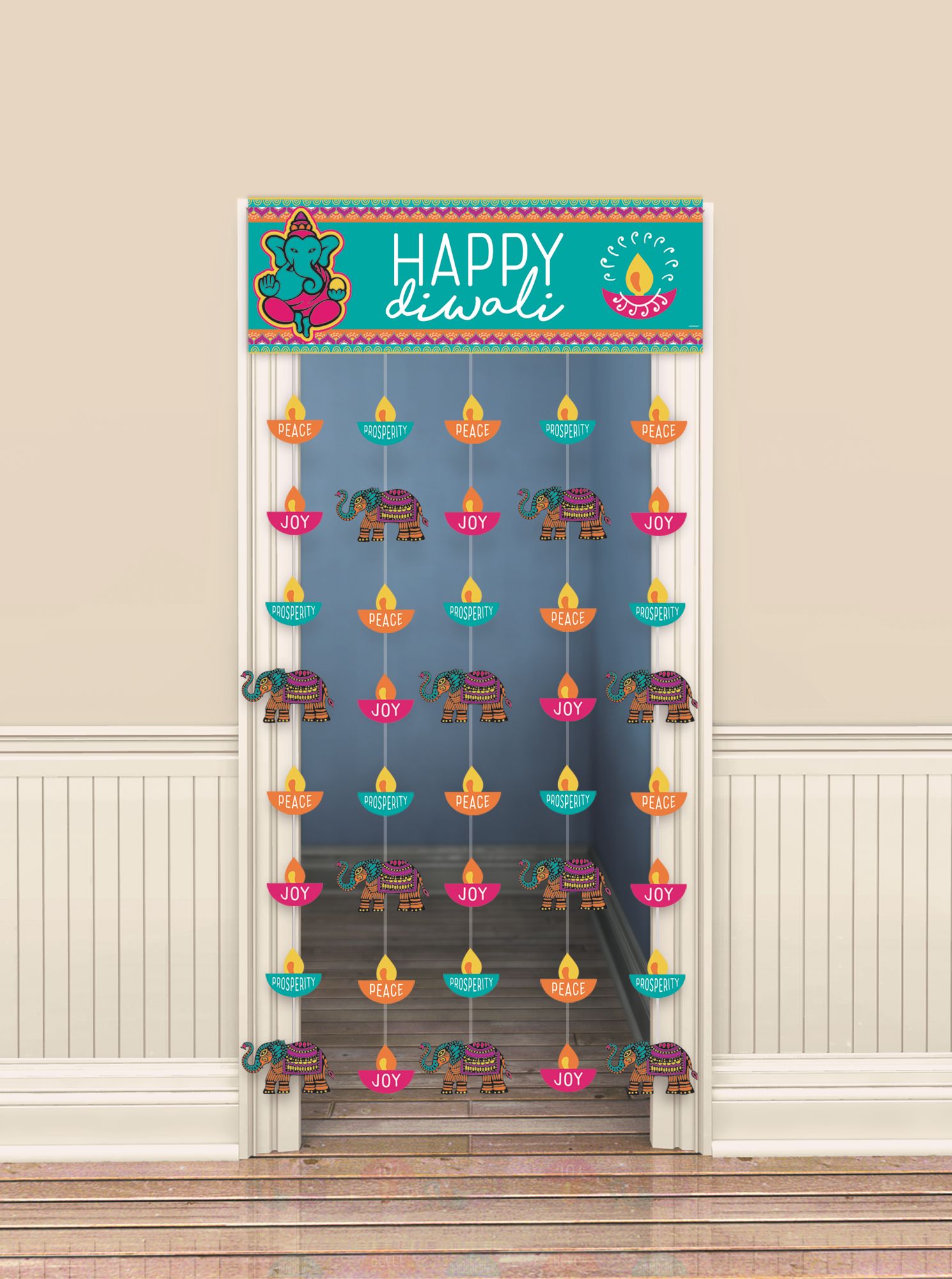 Rideau pour seuil de porte Divali Front_Flat