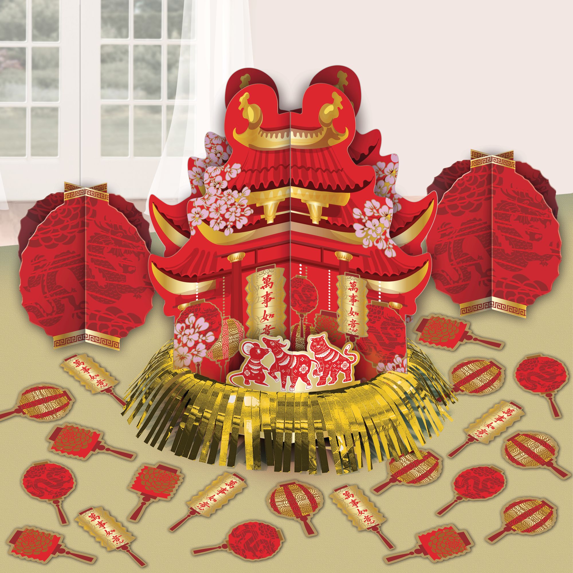Chinese New Year Table Decorating Kit, 23-pc Composite_or_Mixed