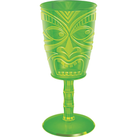 Verre à vin en plastique Tiki, 14 oz Front_Flat