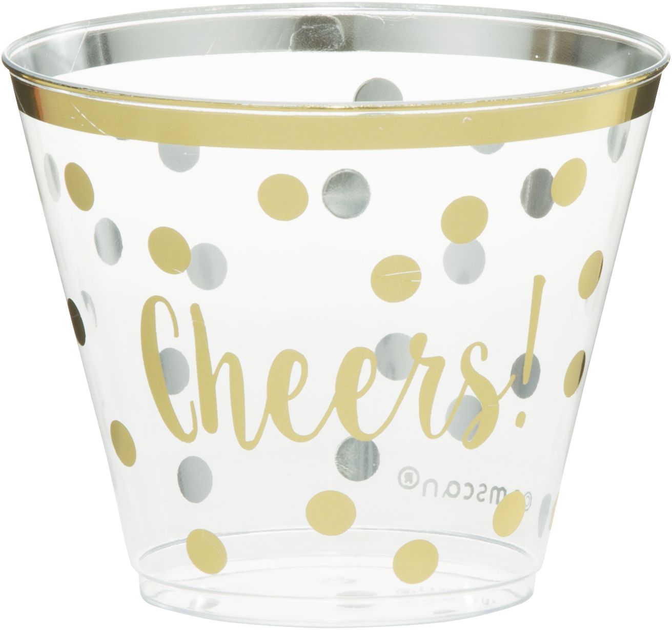 Verres en plastique, Cheers to a New Year, paq. 30 Front_Elevated