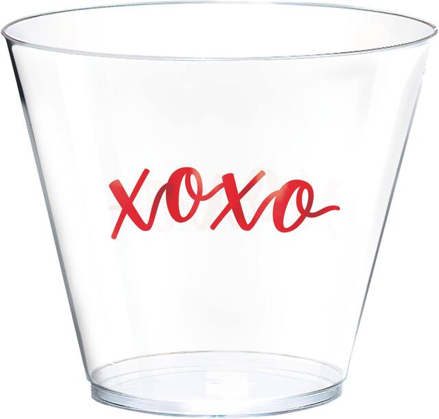 Valentine's Day Premium Plastic Tumblers, 30-pk Front_Elevated