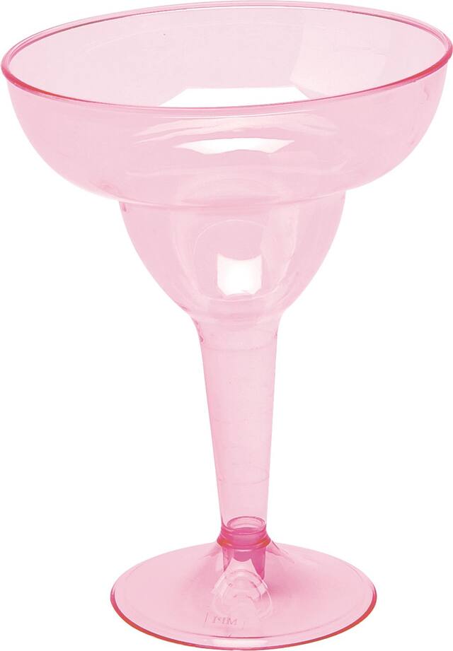 Plastic Reusable Margarita Glasses, Assorted Colours, 10oz, 20pk, for Christmas/Thanksgiving