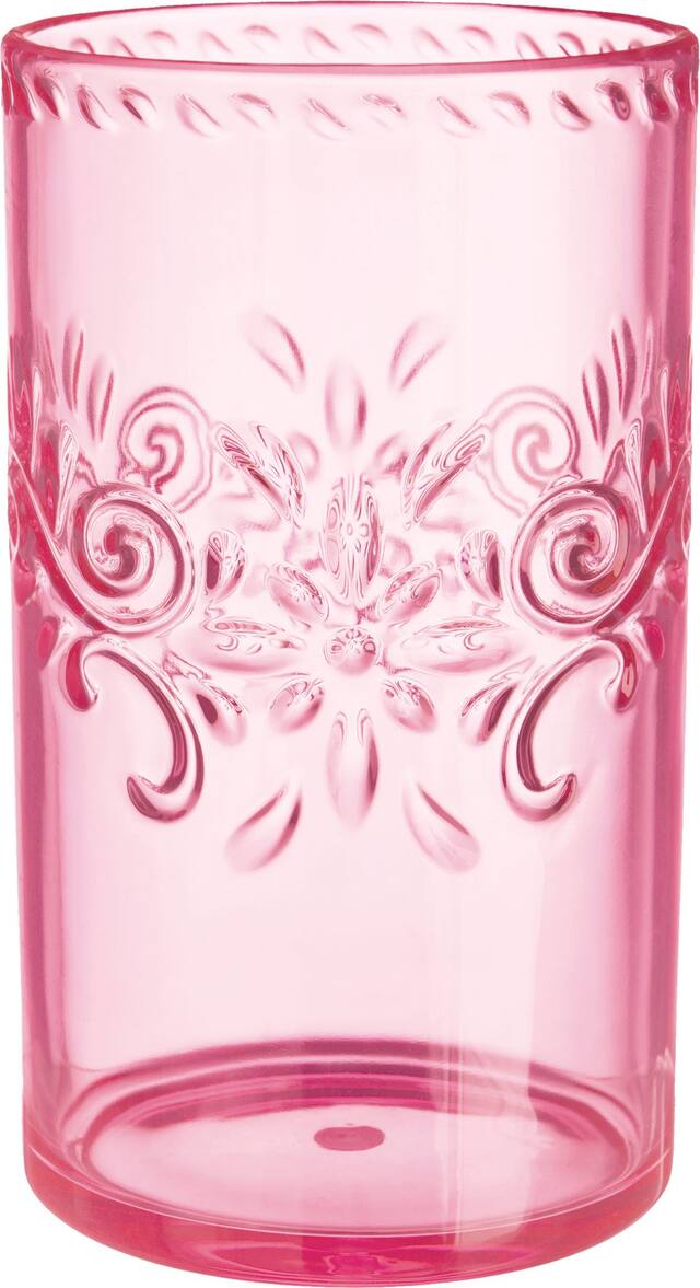 Elegant Pattern Cup, Pink Front_Flat