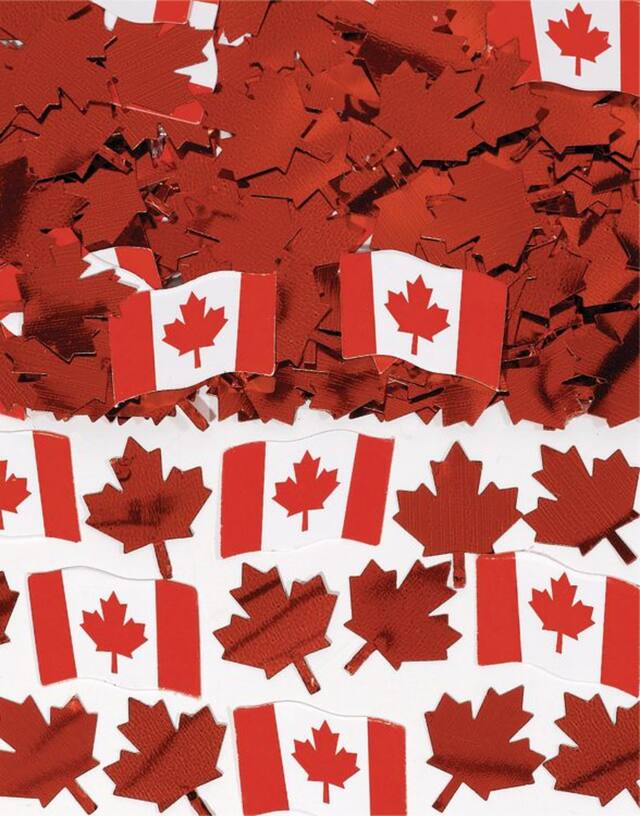 Confettis drapeau du Canada, 0,5 oz Overhead_Plunge