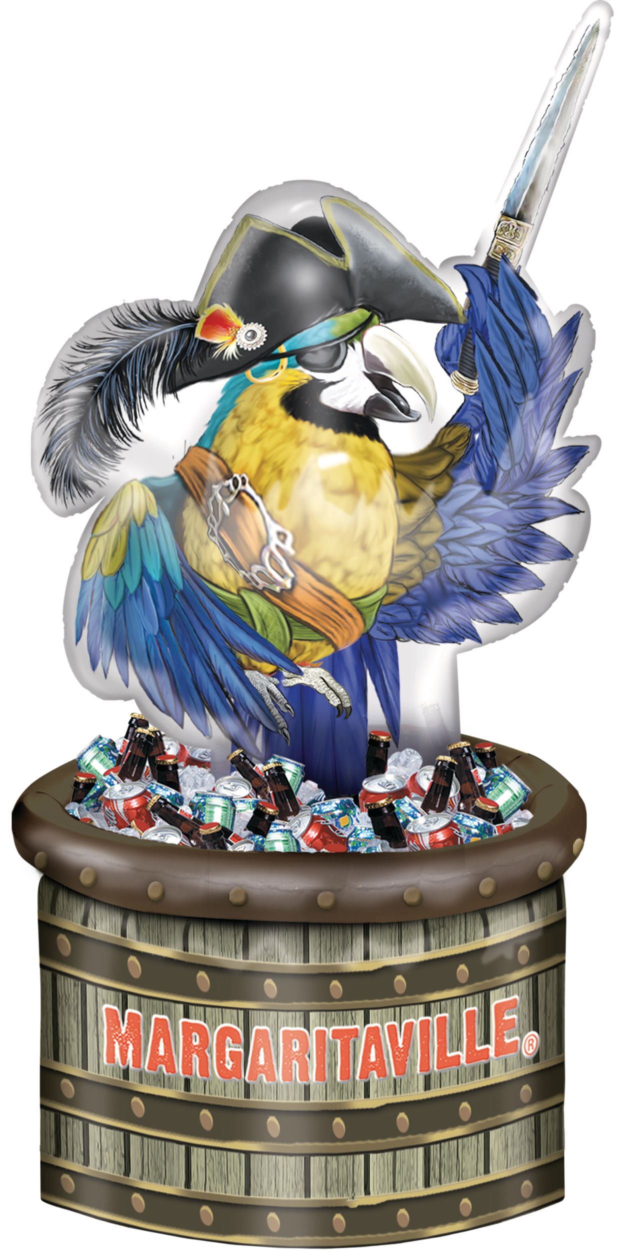 Inflatable Ring Toss Margaritaville Cooler Front_Flat