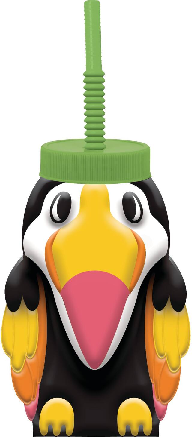 Tasse toucan avec paille Front_Flat