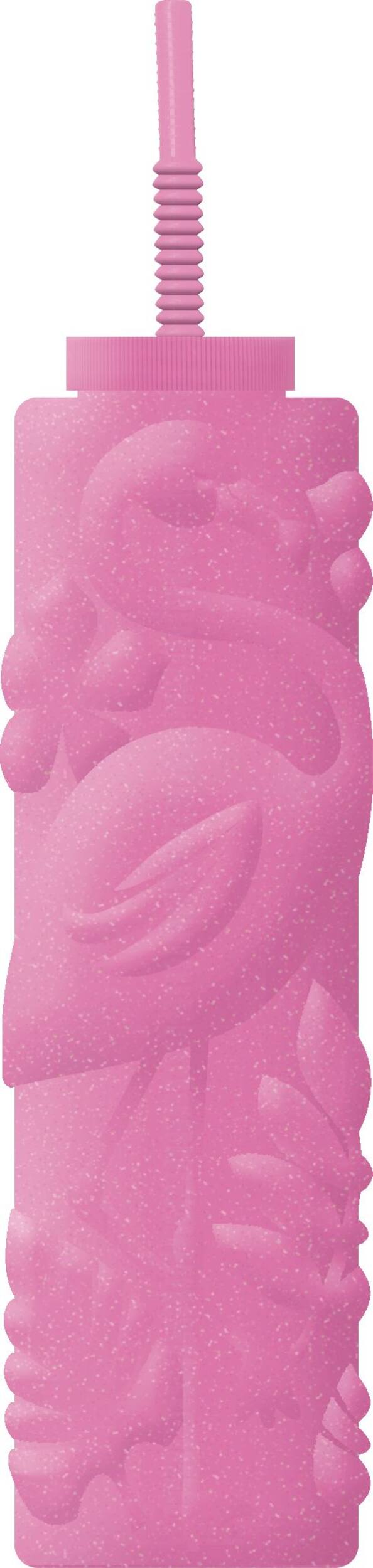 Tasse flamant rose avec paille Front_Flat