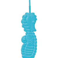 Seahorse Cup with Straw, Blue Front_Flat