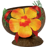 Tasse noix de coco Hibiscus Front_Elevated