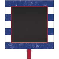 Pinces à tableau noir à rayures nautiques, paq. 8 Front_Flat