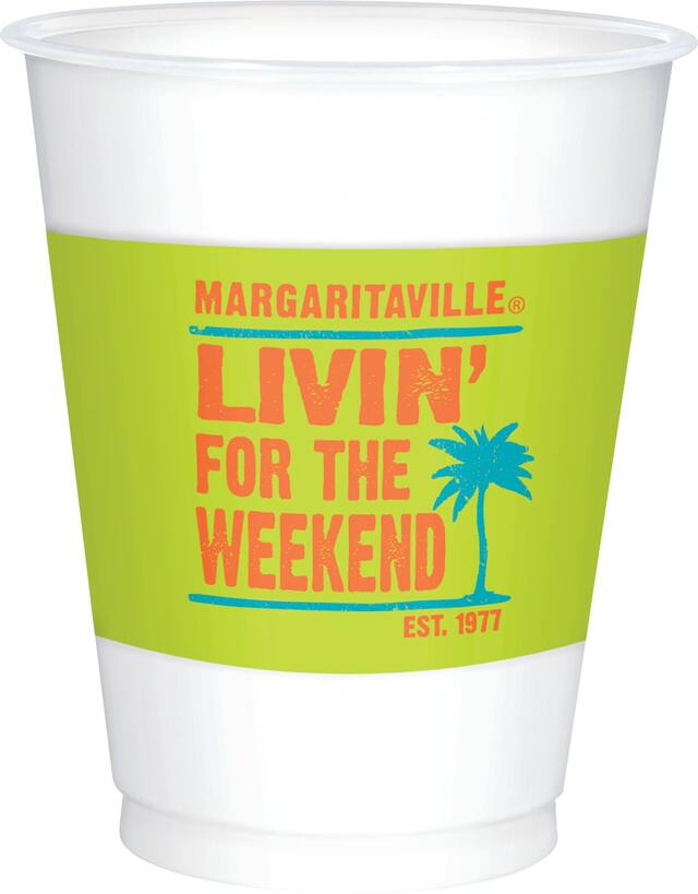 Gobelets en plastique Margaritaville, paq. 25 Front_Elevated