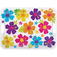 Plateau hibiscus blanc Overhead_Flat