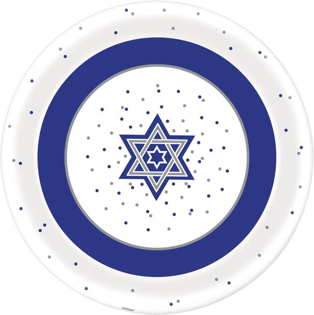 Happy Hanukkah Platter Overhead_Flat