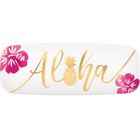 Plateau rectangulaire en plastique You Had Me at Aloha Overhead_Flat