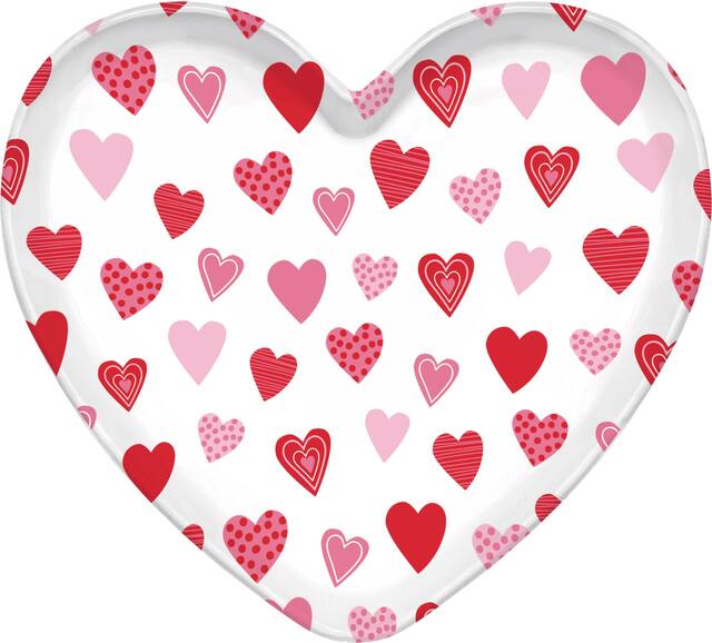 Shaped Heart Platter Front_Flat