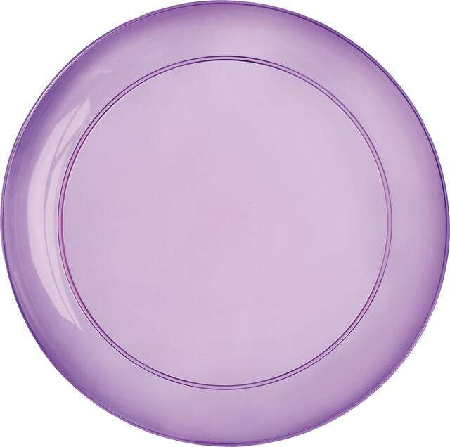 Assiettes or, vert et violet, paq. 24 Overhead_Flat