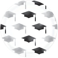 Grid Graduation Plastic Lunch Plates, 20-pk Overhead_Flat