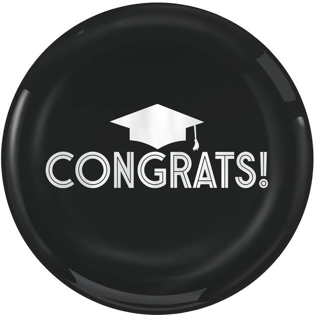 Grid Graduation Round Platter Overhead_Flat